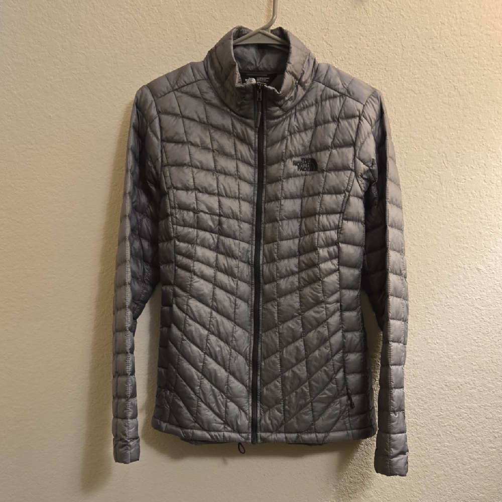 The North Face Thermoball Charcoal Gray Puffer Jacket - Medium